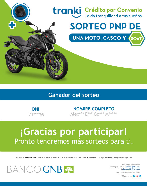 Sorteos Moto PNP